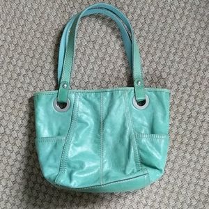 Fossil Leather Hathaway Carryall Tote Bag